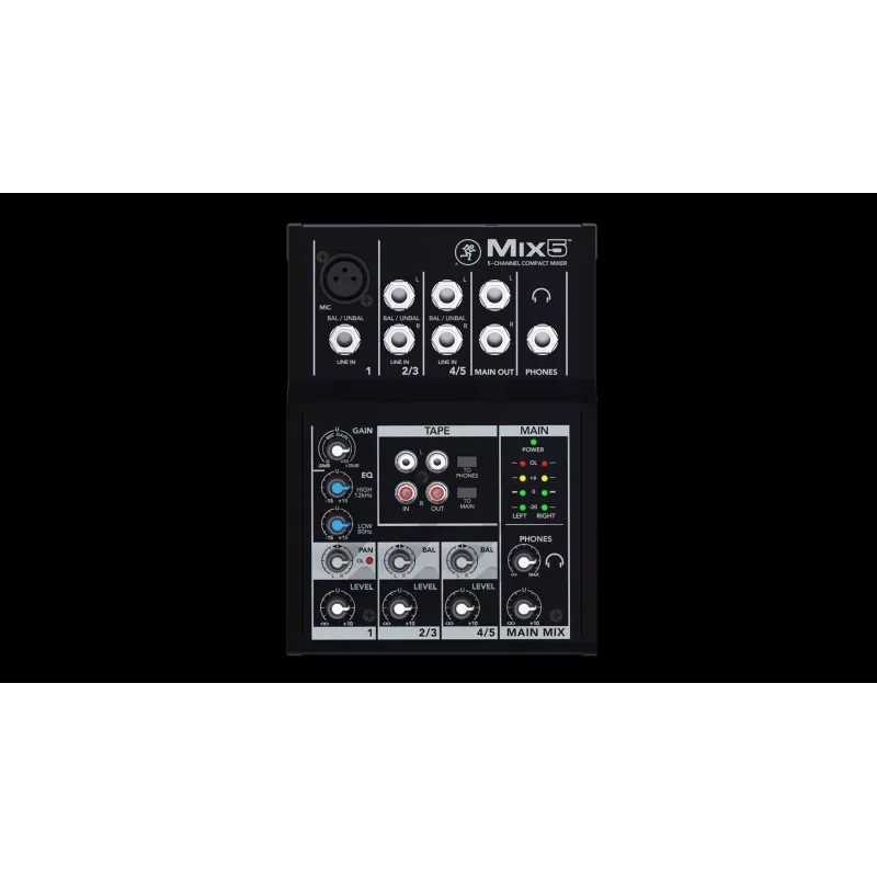 Mackie Mix5 5 channels 20 - 30000 Hz Black