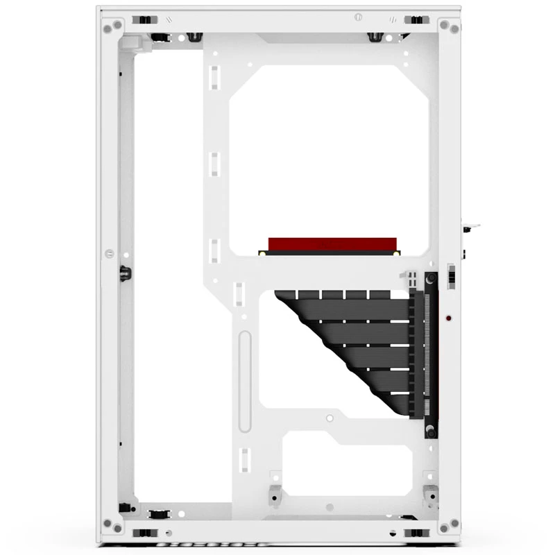 Computer Case SSUPD Meshlicious Full Mesh PCIE 4.0 Edition Mini-ITX Case - White