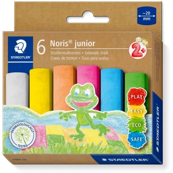 Sidewalk Chalk Staedtler 2365 C6 — Noris junior, Assorted Colours, Diameter 20 mm, 1 pc