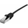 Dexlan networking cable 858736 Black 0.5m Cat6a S/FTP RJ-45