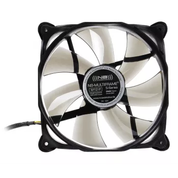 NoiseBlocker Multiframe M12-P 120 mm Computer Case Fan, 2000 RPM, 133 m³/h, 4.5 V, Black