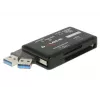 DeLOCK SuperSpeed USB Card Reader CF SD Micro SD MS M2 xD 5 Gbps