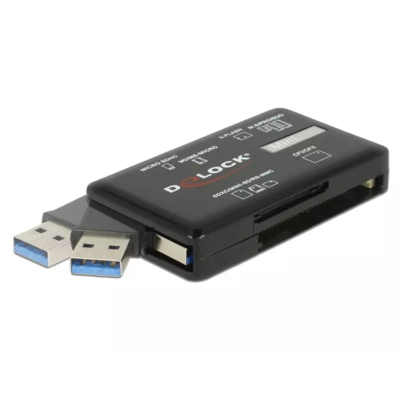DeLOCK SuperSpeed USB Card Reader CF SD Micro SD MS M2 xD 5 Gbps