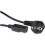 ACT Powercord mains connector CEE 7/7 male (angled) - C13 black 10 m