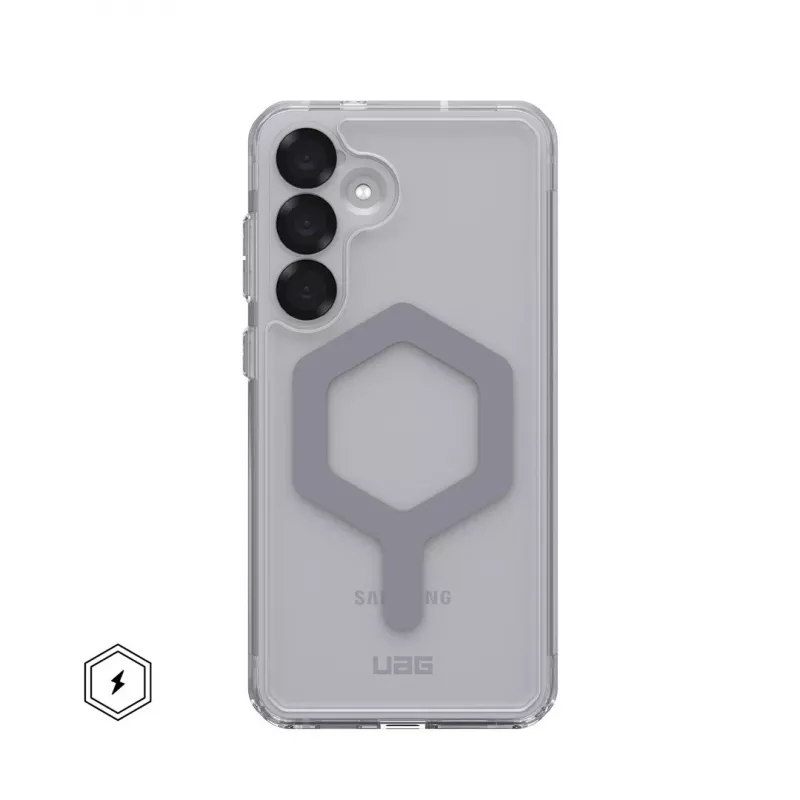 Urban Armor Gear Plyo Pro mobile phone case 17 cm (6.7) Cover Silver, Transparent
