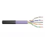 DIGITUS Professional Installation Cable - Bulk Cable - 500 m - UTP - CAT 6 - Halogen-Free, outdoors, robust - Black