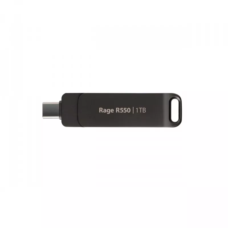 Flashdrive PATRIOT Rage R550 1TB 100 MB/S USB A+C Swivel Design (PE1TR550DSAD) Black