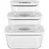 Rommelsbacher Vacuum Sealer Glass Container Set VCG 1, 3-piece (350 ml, 670 ml, 1100 ml), transparent