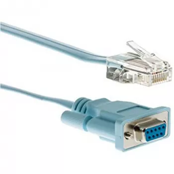 CISCO CAB-CONSOLE-RJ45= Cisco Console Cable 6ft with RJ45 and DB9F