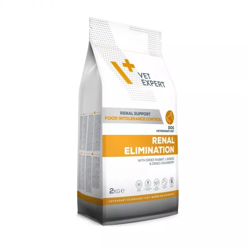 Dry dog food VETEXPERT Veterinary Diet Renal Elimination 2 kg — rabbit flavour, adult dogs, renal support, 15.8% protein, 19.5% fat