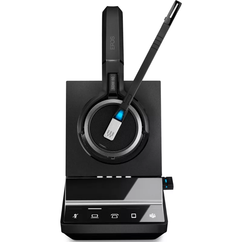 EPOS IMPACT SDW 5066T - Headset-System - On-Ear - DECT - Wireless, Wired - Black - Certified for Microsoft Teams, Optimised for UC (1001039)
