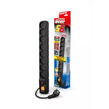 Surge Protector ACAR S8 3M Black
