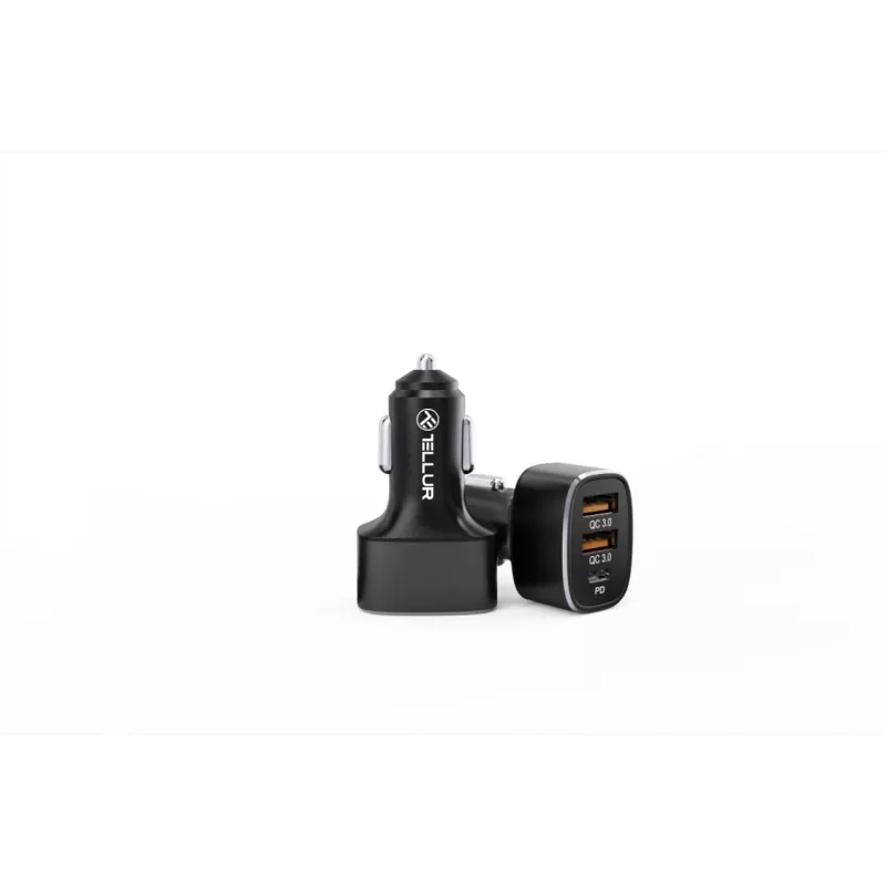 Car Charger Tellur FCC9 56W 9A — USB car power adapter, 56W total output, 9A max