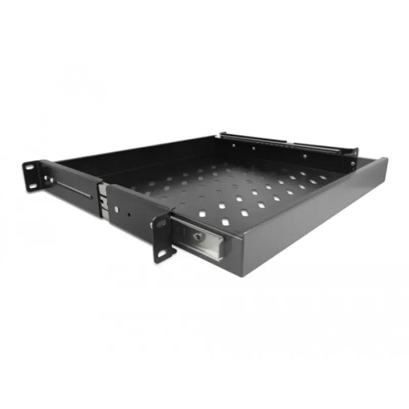Delock - rack drawer - Black - 1U - 48.3 cm (19)