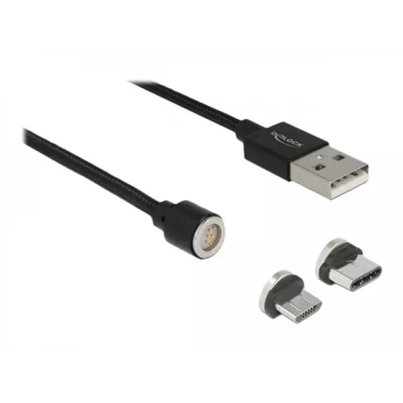 USB Cable DeLOCK 85723 USB 2.0 1.1m USB A USB C/Micro-USB B Black