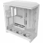 PC Midi Tower case NZXT H9 Flow RGB+ — White, supports ATX/EATX/Micro-ITX, tempered glass, 3x140mm front + 1x120mm rear fans