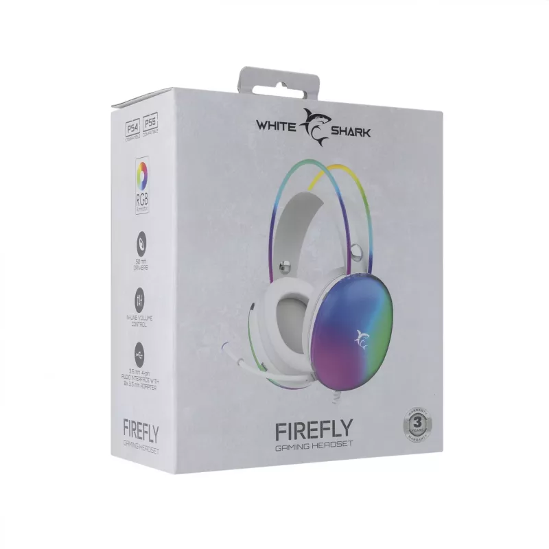 Headphones White Shark GH-2342 Firefly White