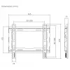 SBOX PLB-2222F-2 TV wall mount bracket for 23–43 kg, 200x200 VESA