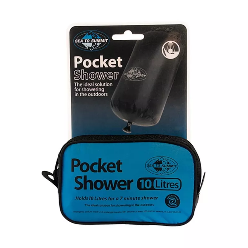 Portable pocket shower SEA TO SUMMIT APSHOWER/UNI/UNI — 10 L, 6 m hose, 70D nylon, 120 g