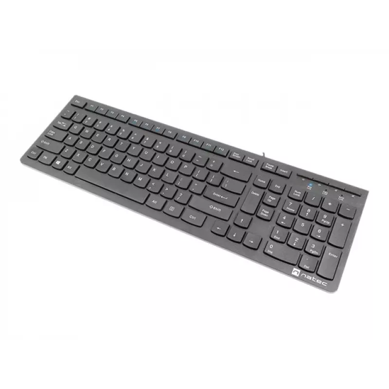 Natec Discus 2 - Keyboard - QWERTY - US - Black - Keyboard - Yhdysvaltain Englanti - Black