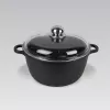 Maestro MR-4616C Pot with lid 16 cm 1 l Black