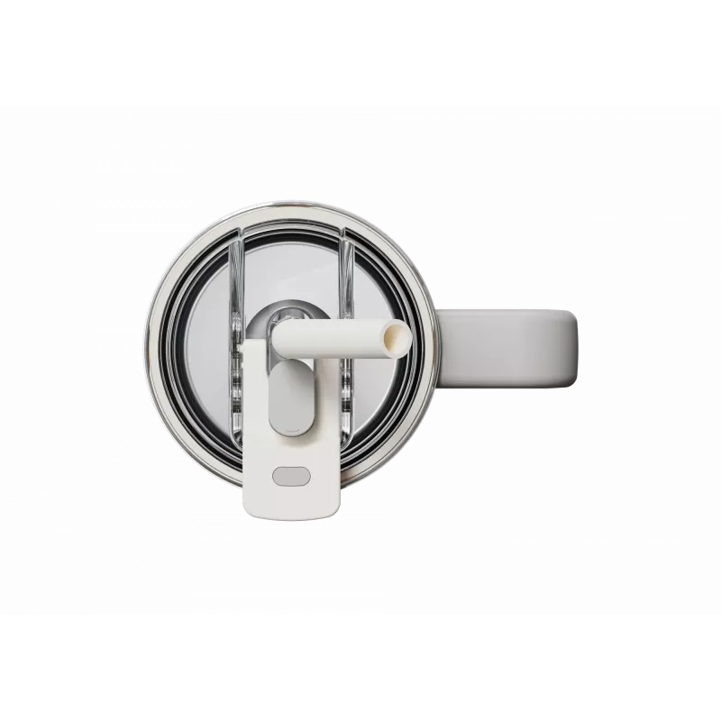 Thermal straw mug Xiaomi Straw Mug White 1 L — stainless steel interior, leakproof, 240×132×97 mm