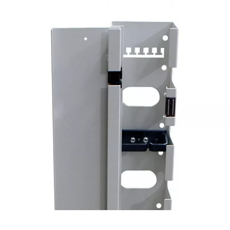 ALL-S0002116, Cable management panel, grey, 32U, 19 inch, 100 mm, 75 mm