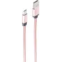 USB cable ShiverPeaks BS14-11002 1m USB A Micro-USB B Rose gold