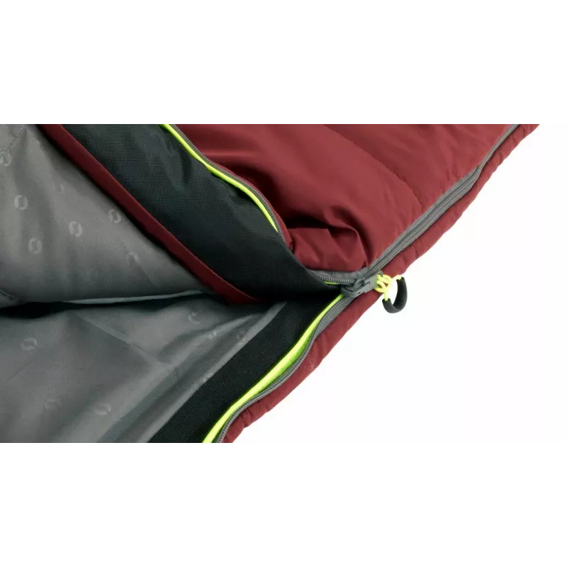 Sleeping bag Outwell Contour Junior rectangular polyester 170 cm x 70 cm, red