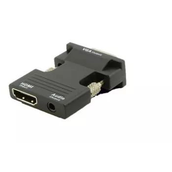 Microconnect HDMIVGAAUDIOB cable gender changer VGA (D-Sub) HDMI + Audio Black
