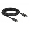 Delock - DisplayPort-Cable - DisplayPort (M) to DisplayPort (M) - DisplayPort 2,0 - 1,0m - Supports 10K 60 Hz (10,240 x 4320) - Black (80261)