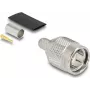 Coaxial crimp plug DELOCK TNC for RG-59 with heat-shrink sleeve 91776