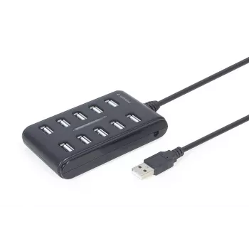 USB hub Gembird UHB-U2P10P-01 — 10-port USB 2.0 hub