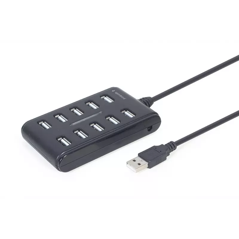 USB hub Gembird UHB-U2P10P-01 — 10-port USB 2.0 hub