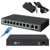 Switch Extralink PERSES 8x Gigabit PoE/PoE+ 2x RJ45 Uplink 96W