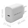 QOLTEC Super Quick PD Charger 20W USB-C (5V/12V) – Portable Fast Charger