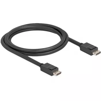 Delock - DisplayPort-Cable - DisplayPort (M) latched to DisplayPort (M) latched - DisplayPort 2,1 - 1,8m - Supports 16K 60 Hz (15,360 x 8640), to 80 Gbps Data Transfer