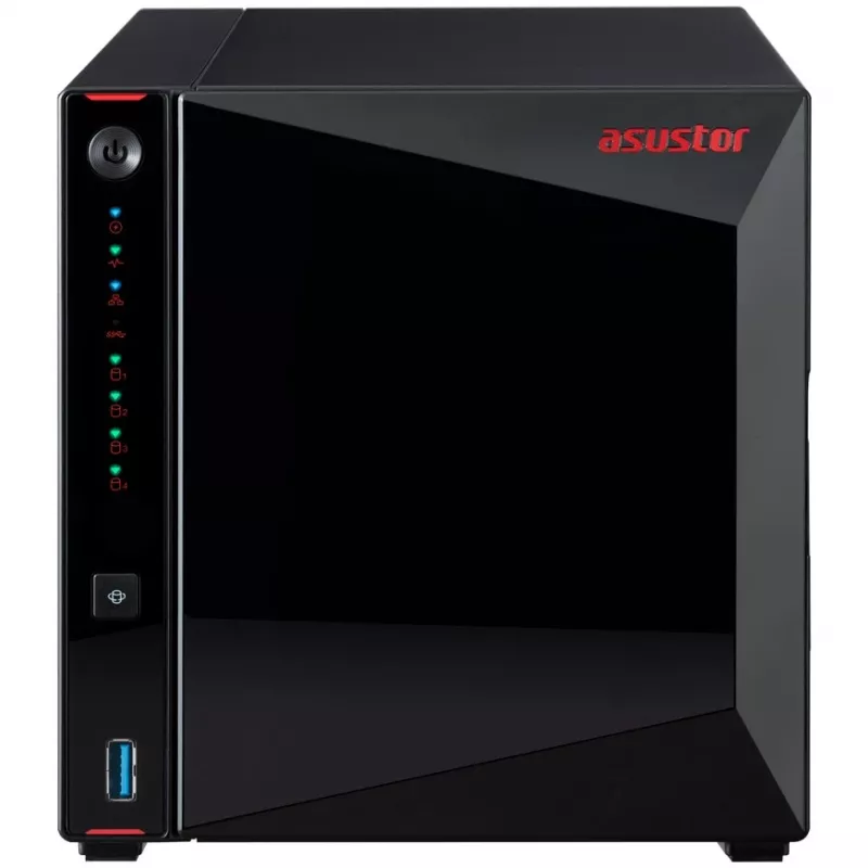 ASUSTOR Nimbustor 4 AS5304T - NAS-Server - 4 Bays - SATA 6Gb/s - RAID 0, 1, 5, 6, 10, JBOD - RAM 4GB - 2,5 Gigabit Ethernet - iSCSI Support (90-AS5304T00-MD30)