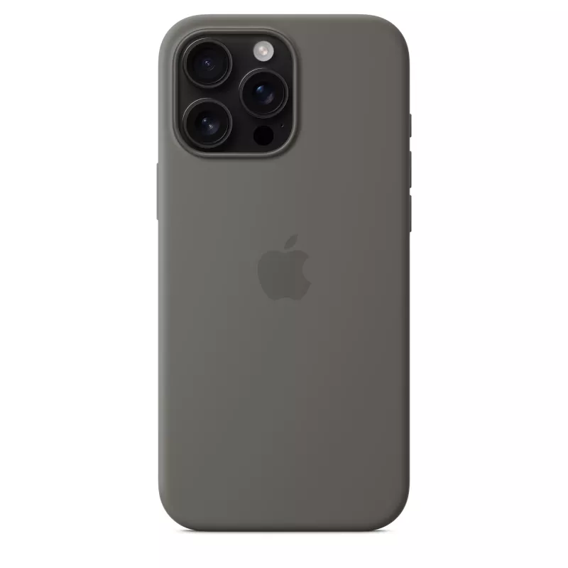Silicone case with MagSafe for iPhone 16 Pro Max - Stone Gray