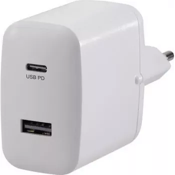 VOLTCRAFT UC-2ACX001 VC-11501480 USB-Charger Socket Outlet Ausgangsstrom (max.) 3000 mA 2 x USB, USB-C™ Socket USB Power Delivery (USB-PD) (VC-11501480)