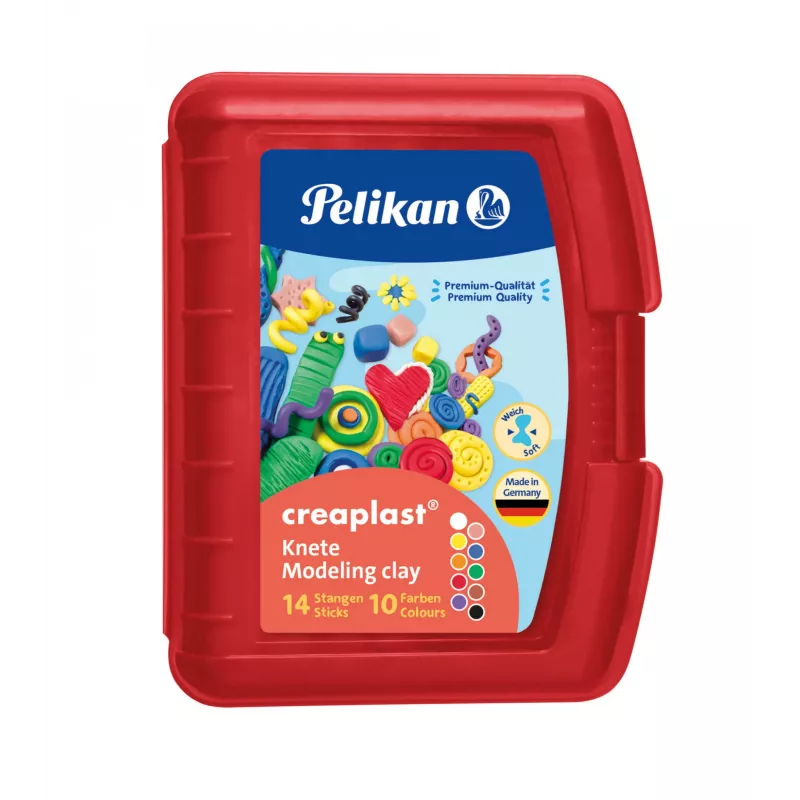 Modeling clay Pelikan Creaplast 240 g Multicolour 14 pc(s)
