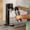 BRITA carbonating bottle 650 ml, stainless steel, black, dishwasher-safe