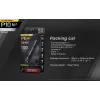 Tactical flashlight Nitecore P10 V2 — 1000 lm, IP68 waterproof, shockproof, 95 g, 18650/CR123 compatible