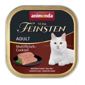 Wet cat food animonda Vom Feinsten adult beef 100 g tray, grain-free, gluten- and soy-free
