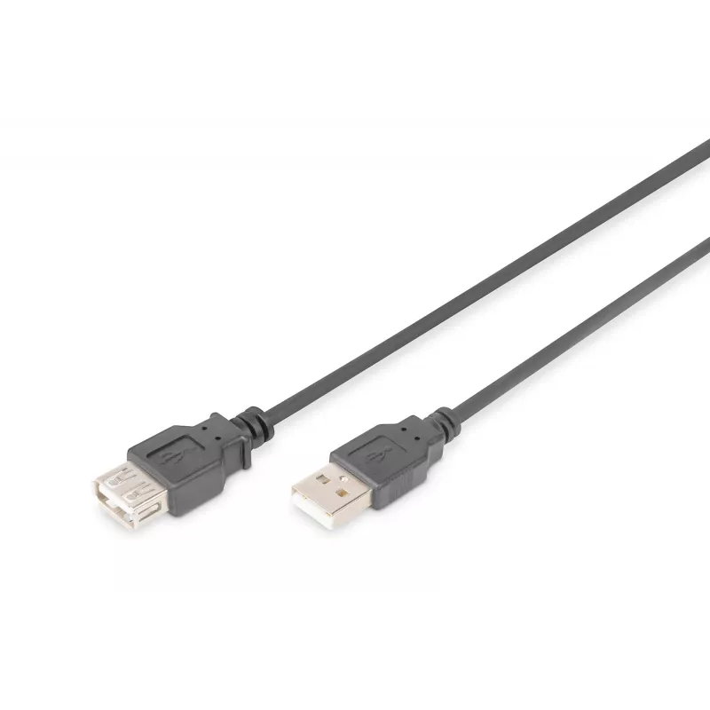 Digitus - USB-Extension Cable - USB Type A, 4-pin (M) - USB Type A, 4-pin (W) - 3,0m (USB / USB2.0) - Black (AK-300202-030-S)
