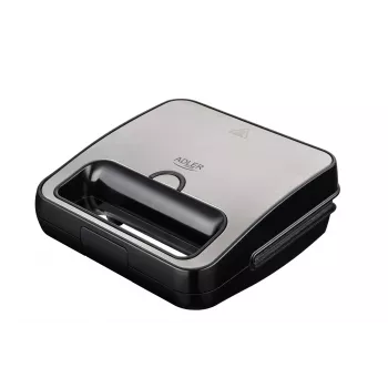 Toaster Adler AD 3079 — single non-stick plate, 750 W, black, vertical storage