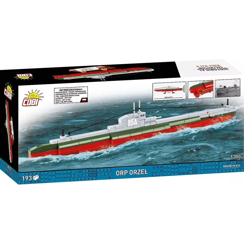 Building set Cobi ORP Orzeł 193 blocks assembly model ship