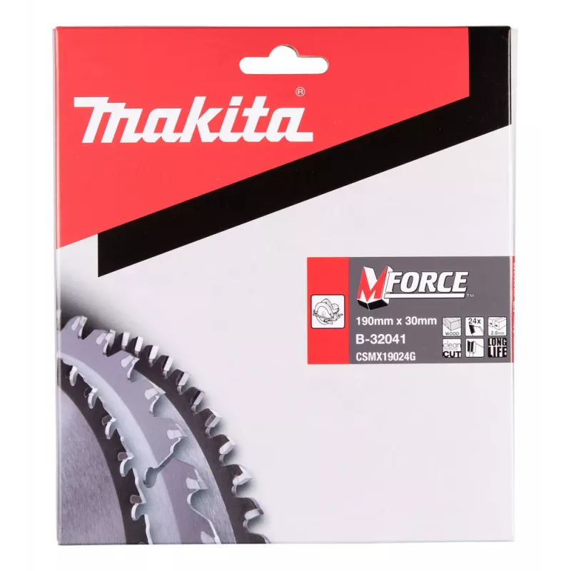 MAKITA CIRCULAR SAW BLADE 190x30x24Z M-FORCE WOOD