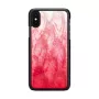 Smartphone case iKins for iPhone XS / XS S — pink lake and black, protective cover