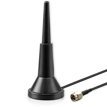 External 4G LTE Antenna QOLTEC 5 dBi 600–2700 MHz SMA Connector with 3 m Cable